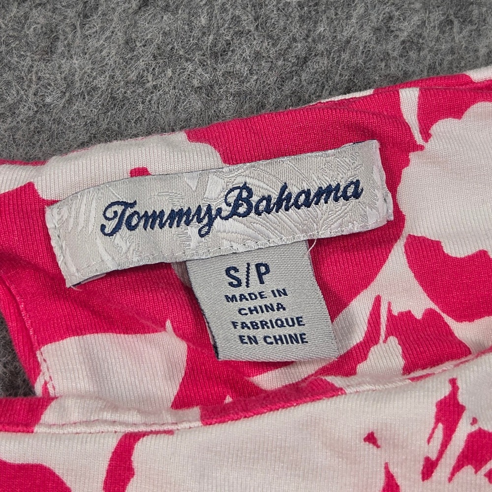 Tommy Bahama Shift Dress Womens Small Pink White Floral Sleeveless SW621167 - Picture 3 of 8